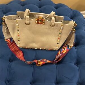 Stylish White Studded Women's Bag